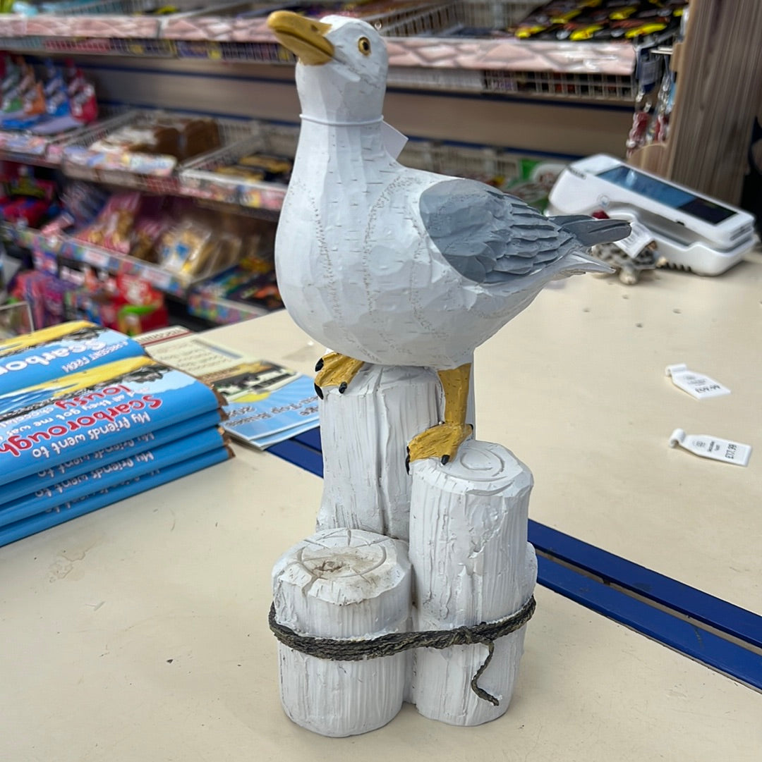 Wood Effect Resin Seagull