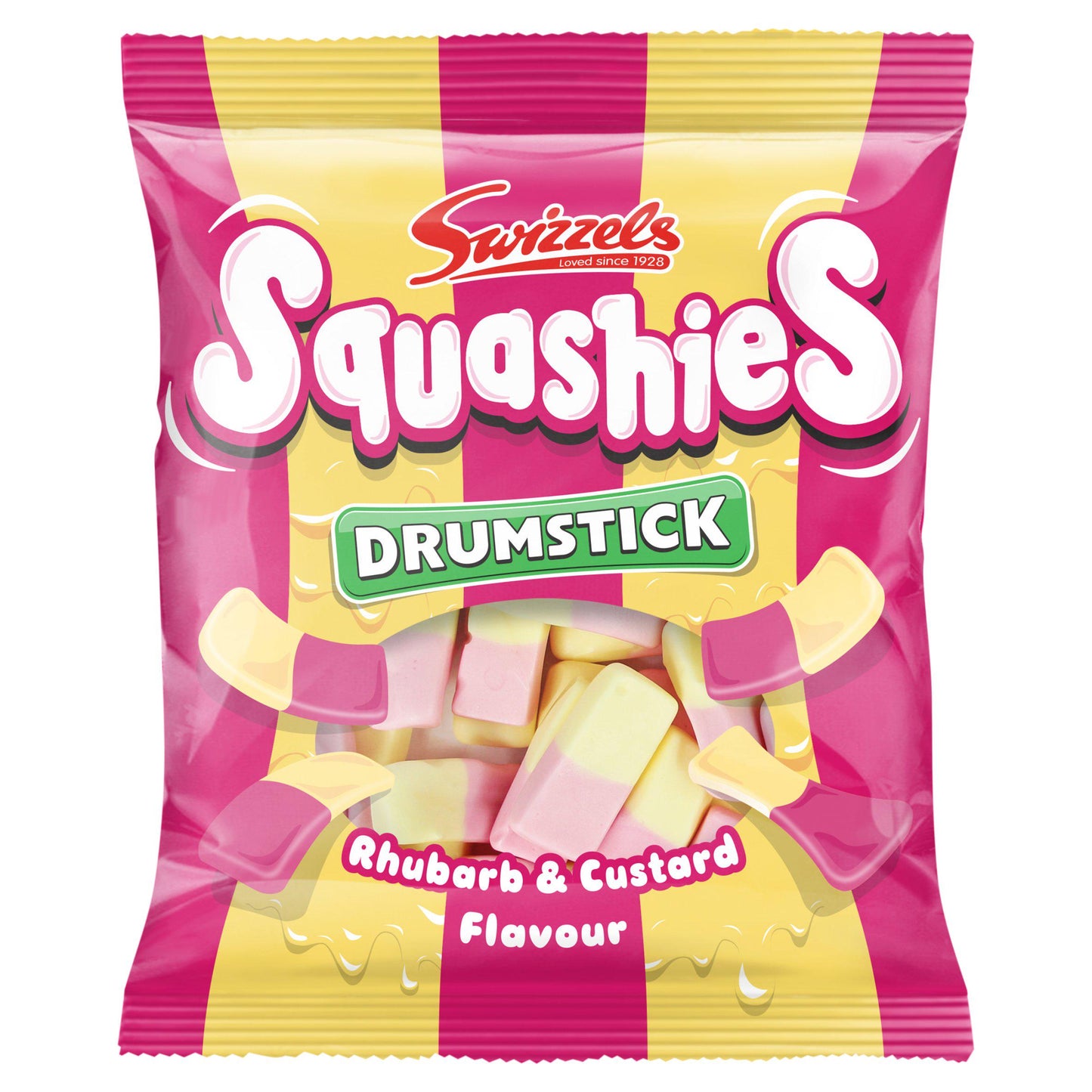 Drumstick Squashies Rhubarb & Custard Bag