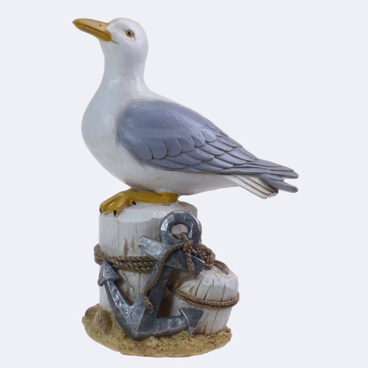 Seagull on Post with Anchor