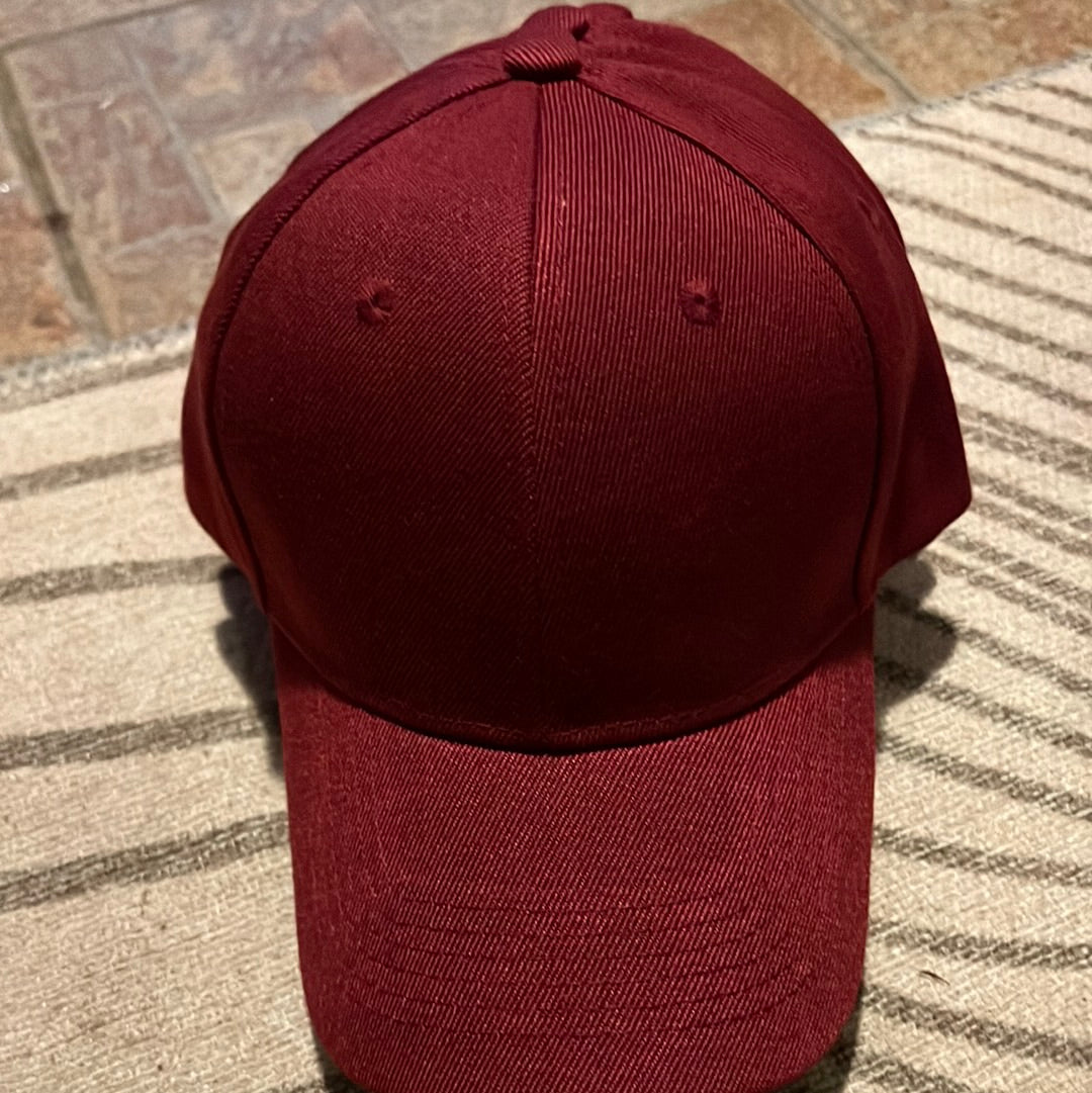 Deluxe Plain Baseball Hat