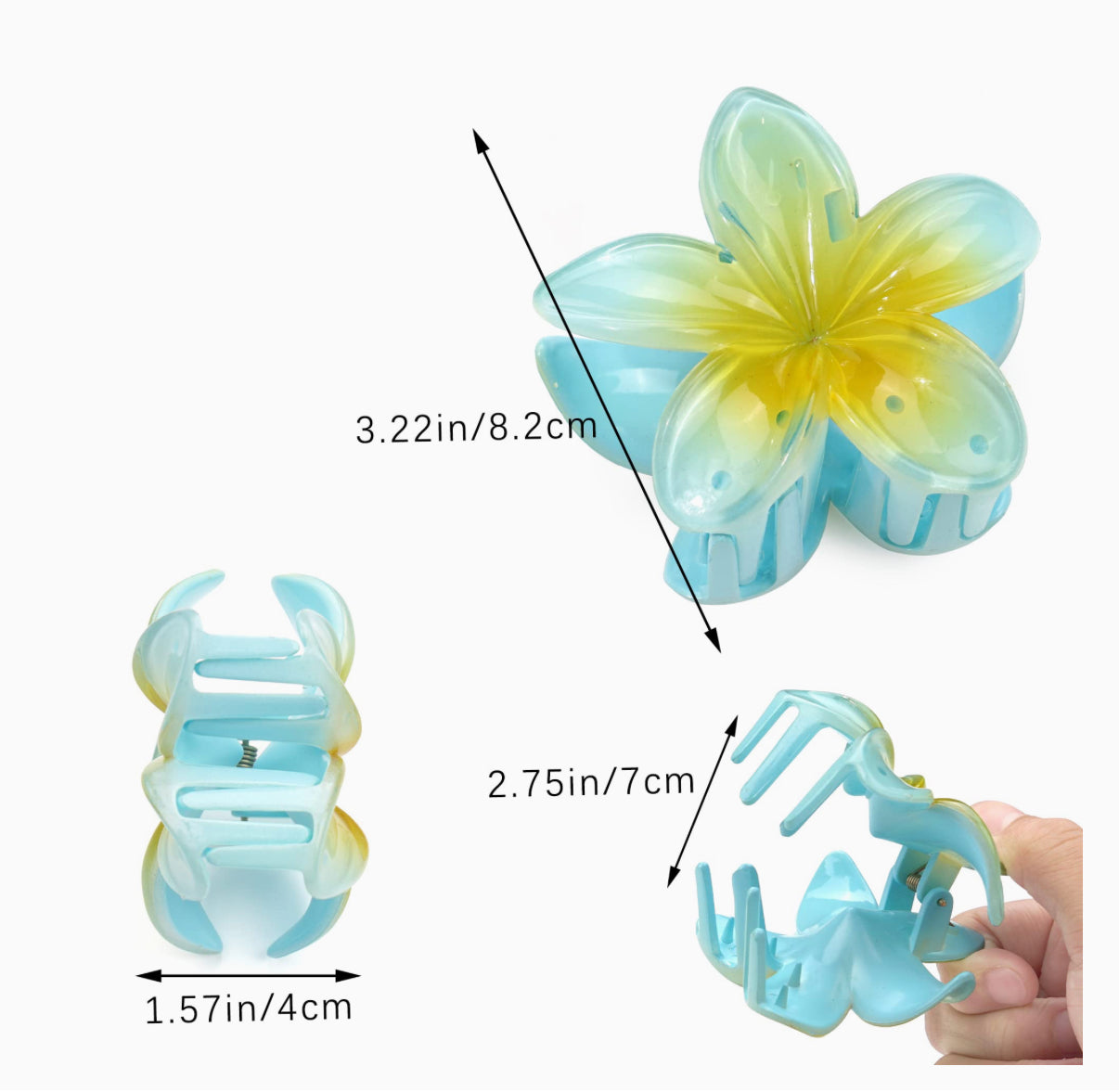 Hibiscus Claw Hair Clip