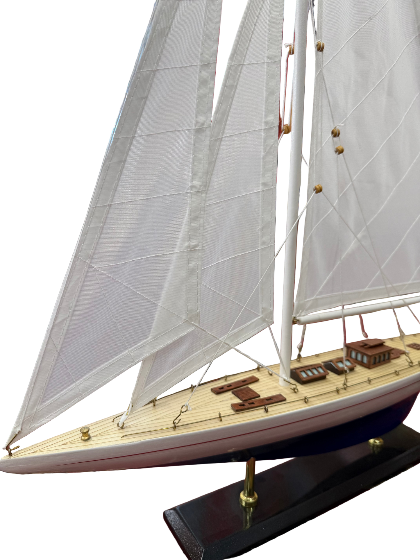 Showpiece Yacht with Fabric Sails
