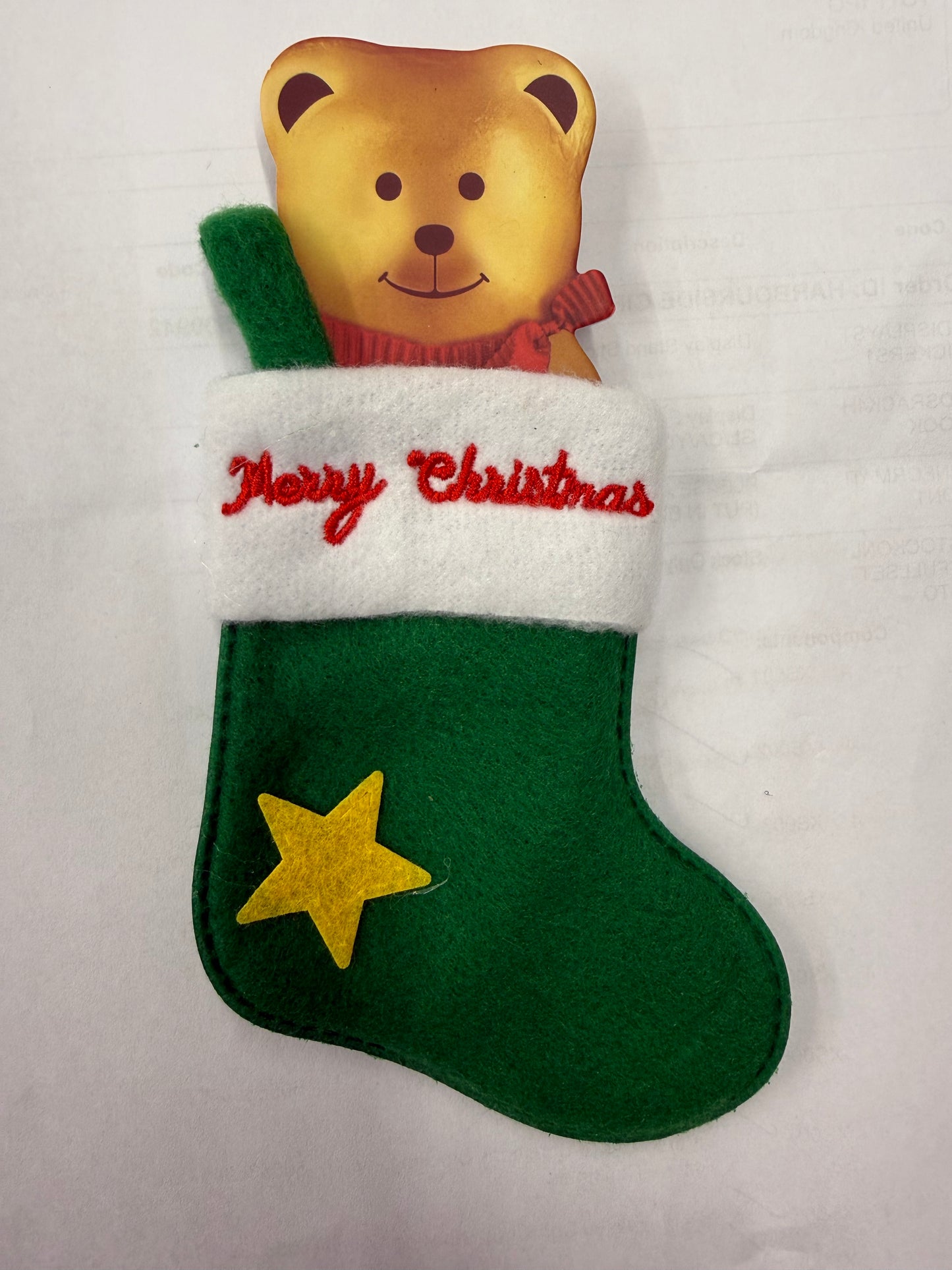 Christmas Stocking - Names A-D