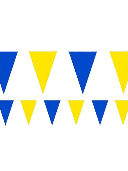 54 flag Blue/Yellow Bunting Triangle