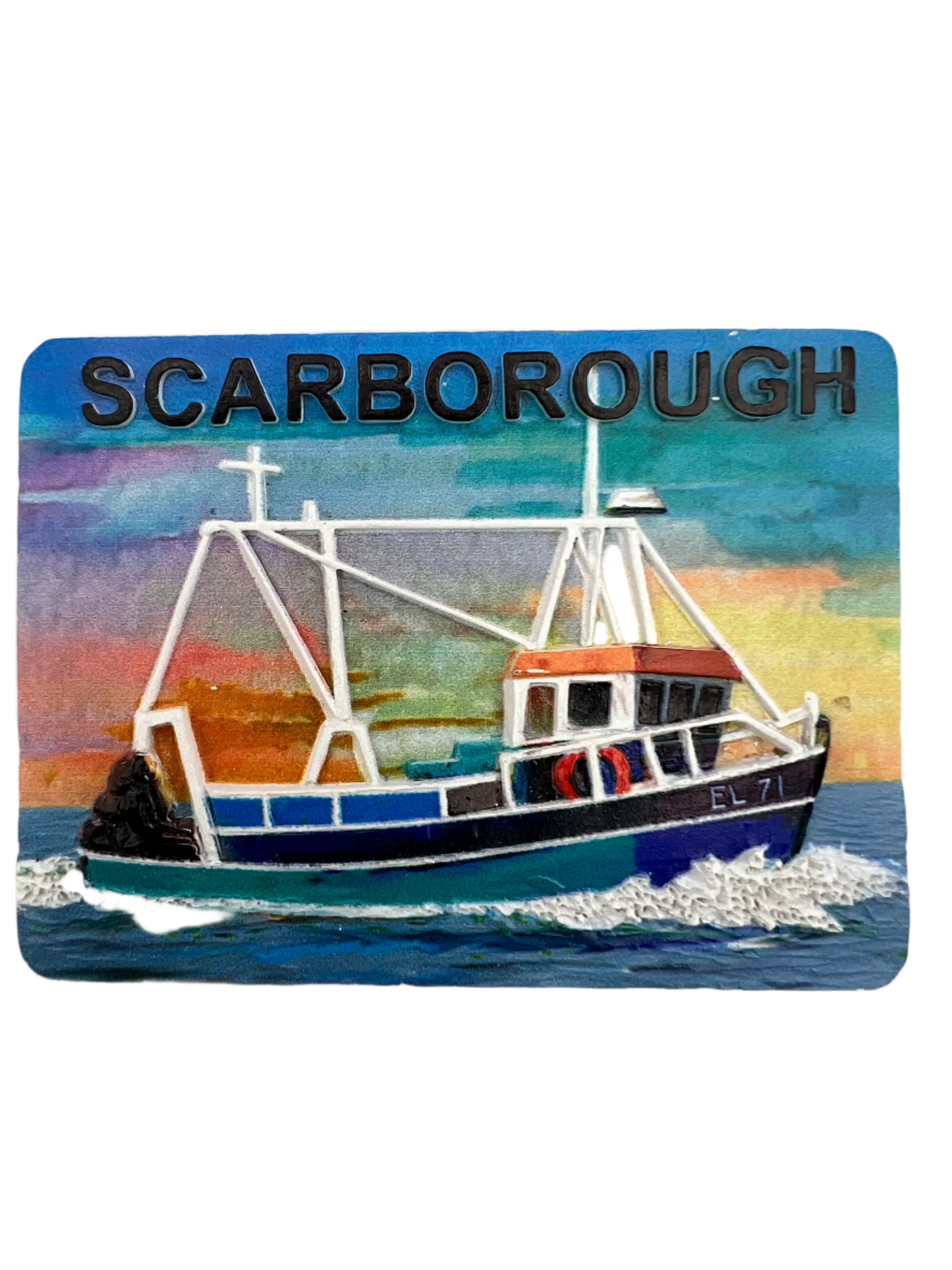 Scarborough Fishing Boat Magnet
