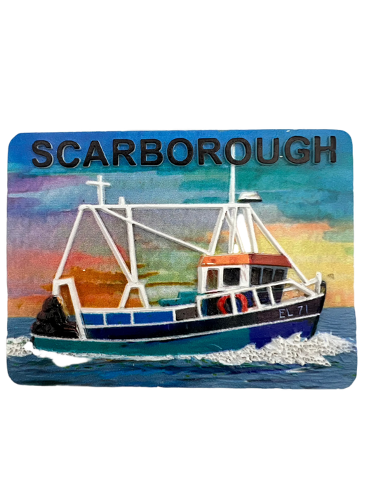 Scarborough Fishing Boat Magnet