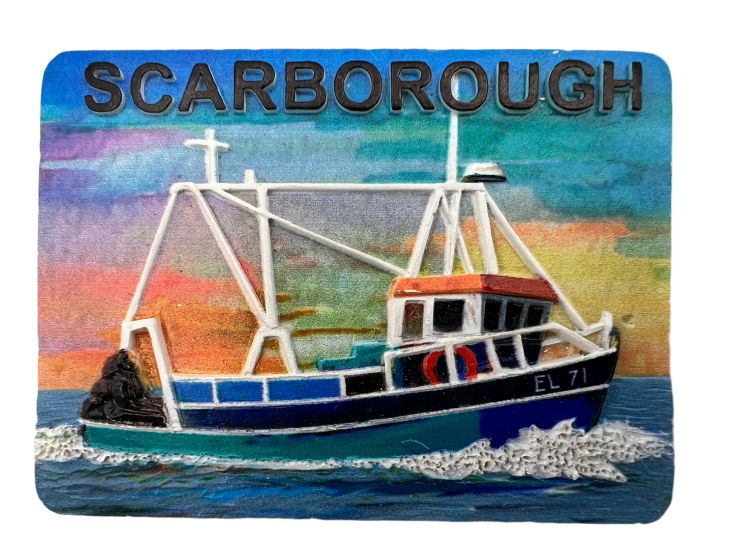Scarborough Fishing Boat Magnet