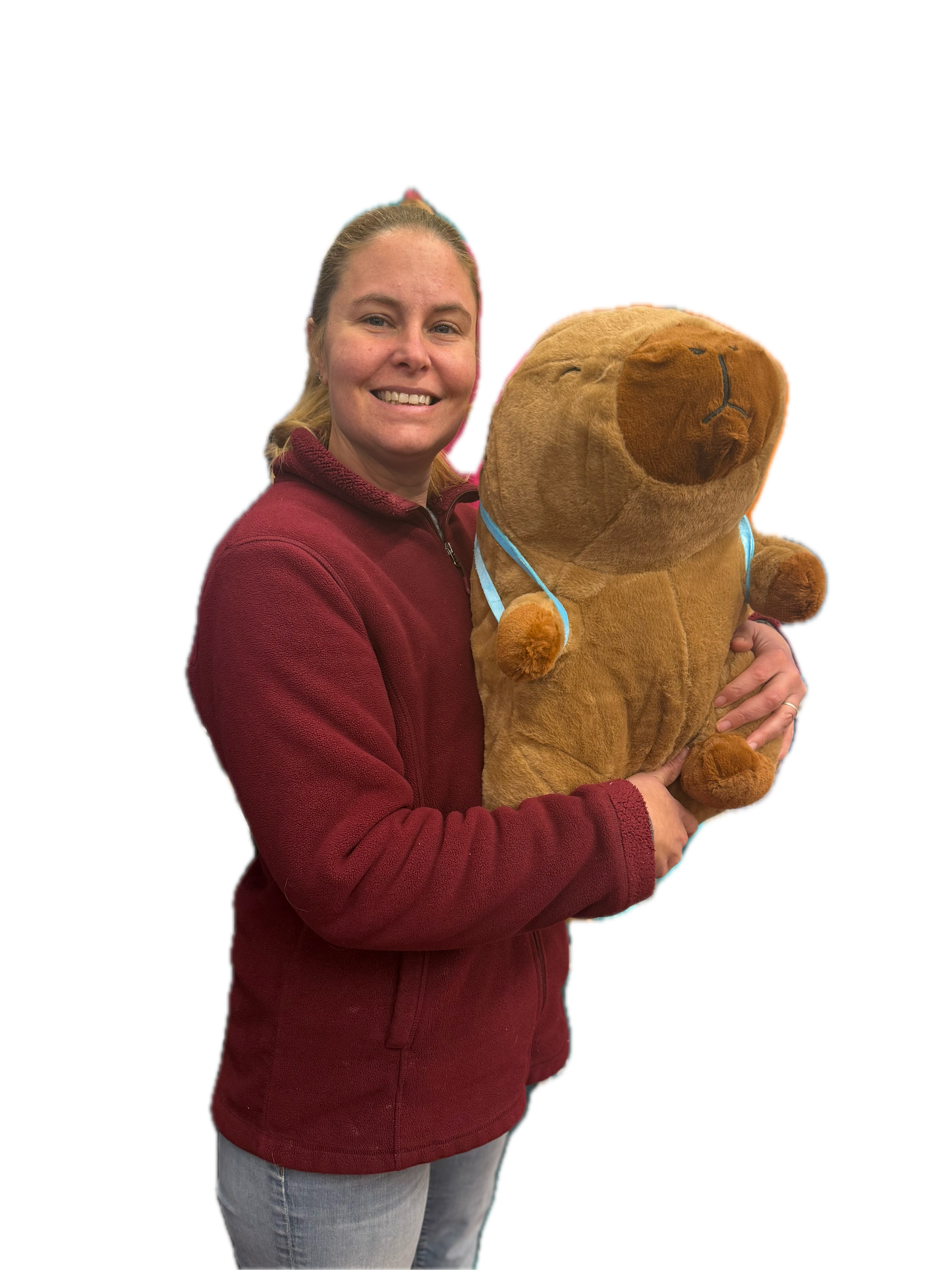 Plush Giant Capybara with Backpack
