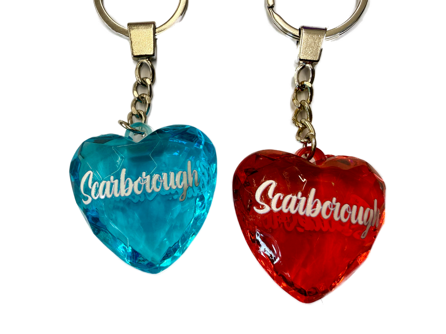 Diamond Heart Scarborough Keyring