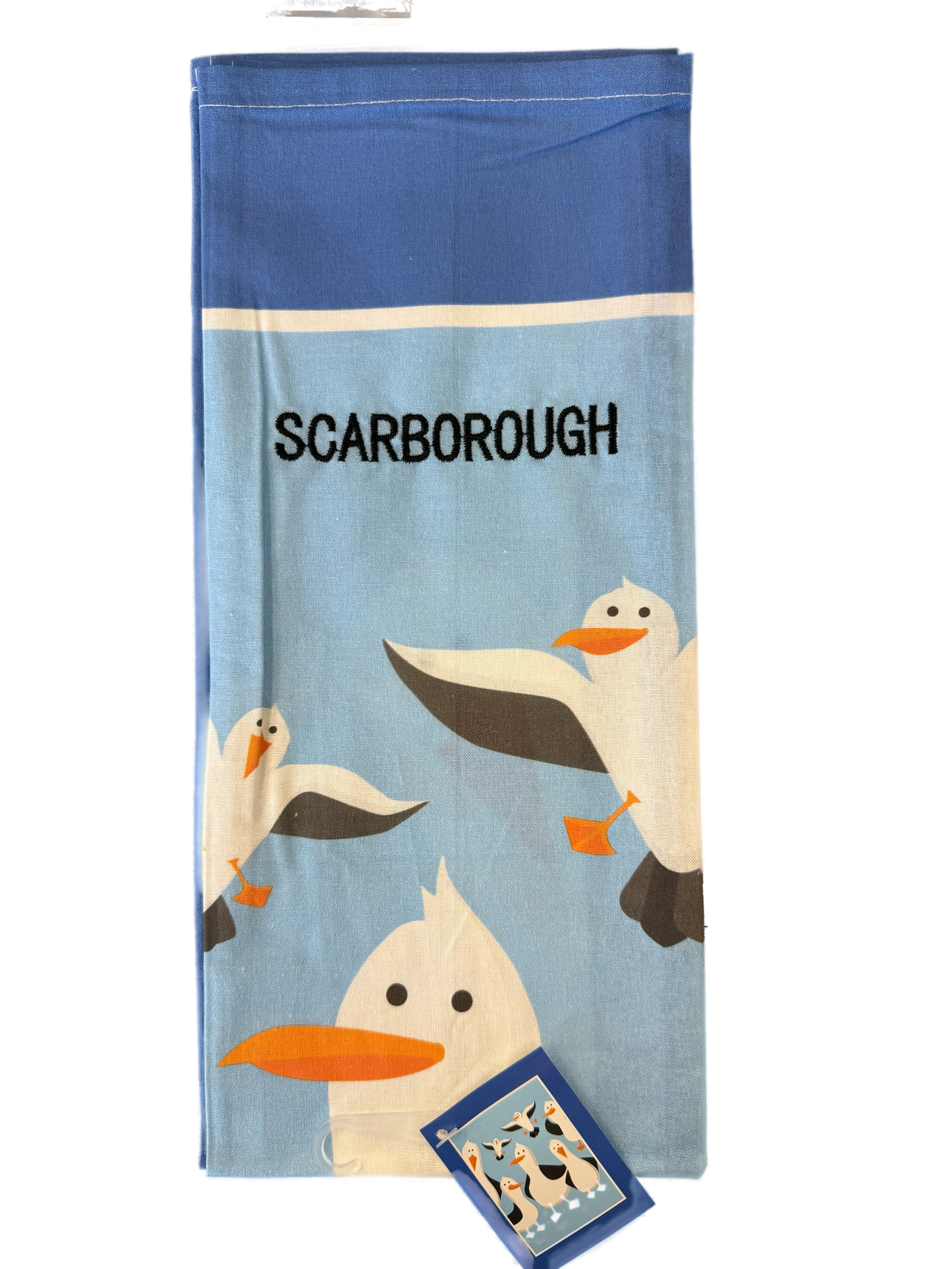 Cheeky Scarborough Seagull Tea Towel