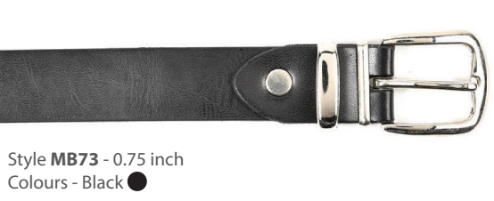 Belt - Leather Black MB04