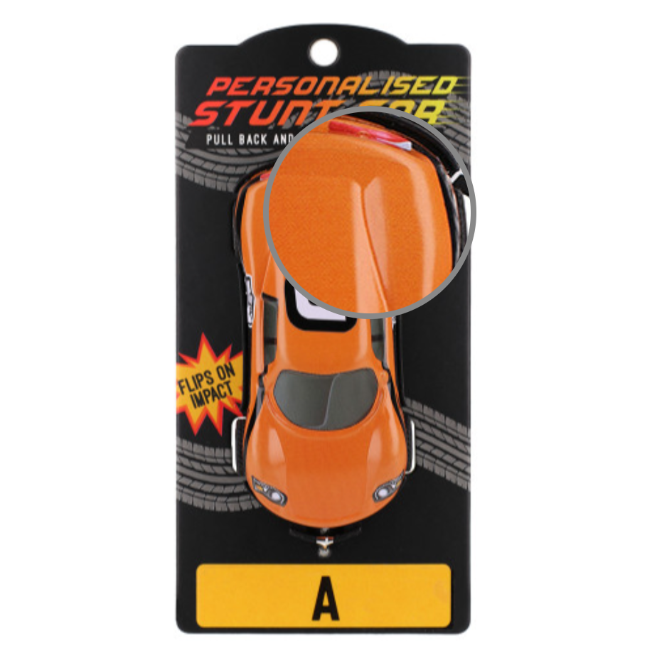 Personalised Toy Car - Names starting with A-F