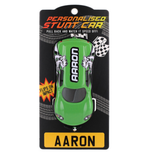 Personalised Toy Car - Names starting with A-F