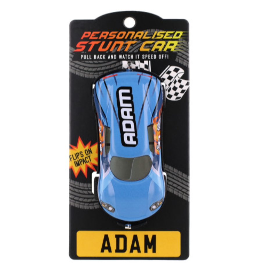 Personalised Toy Car - Names starting with A-F