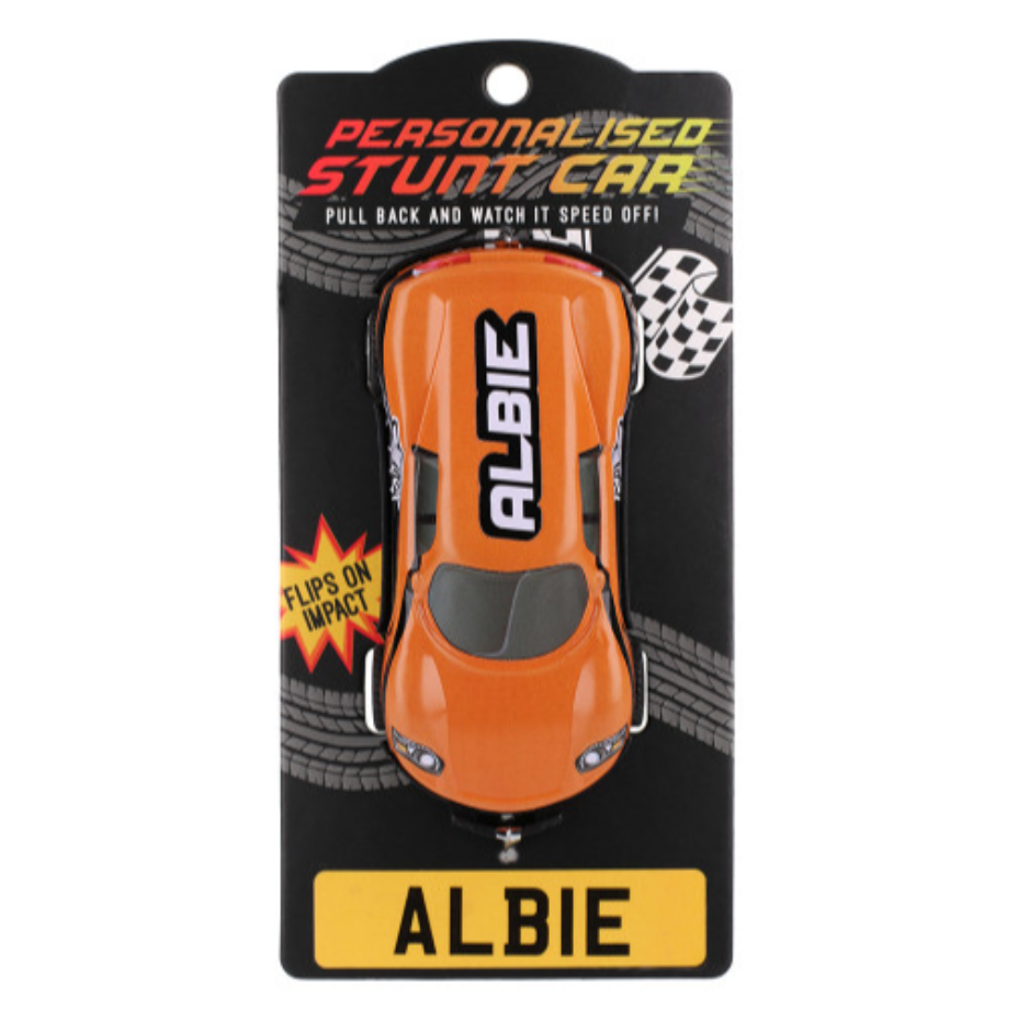 Personalised Toy Car - Names starting with A-F