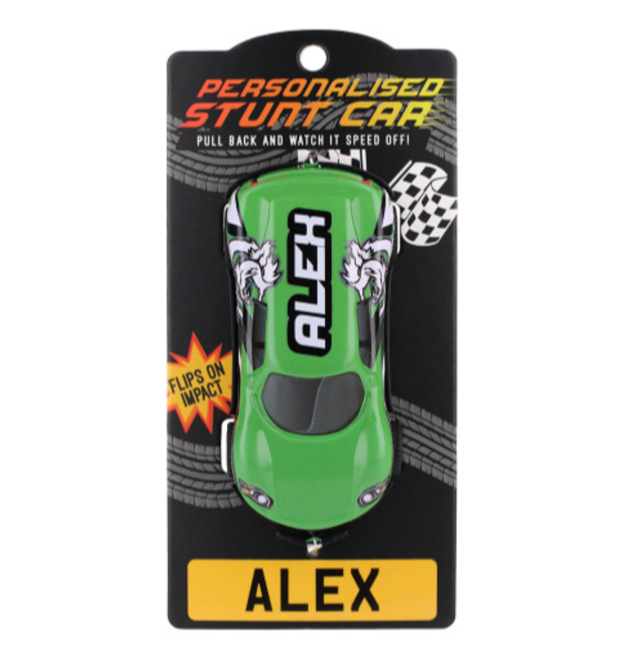 Personalised Toy Car - Names starting with A-F