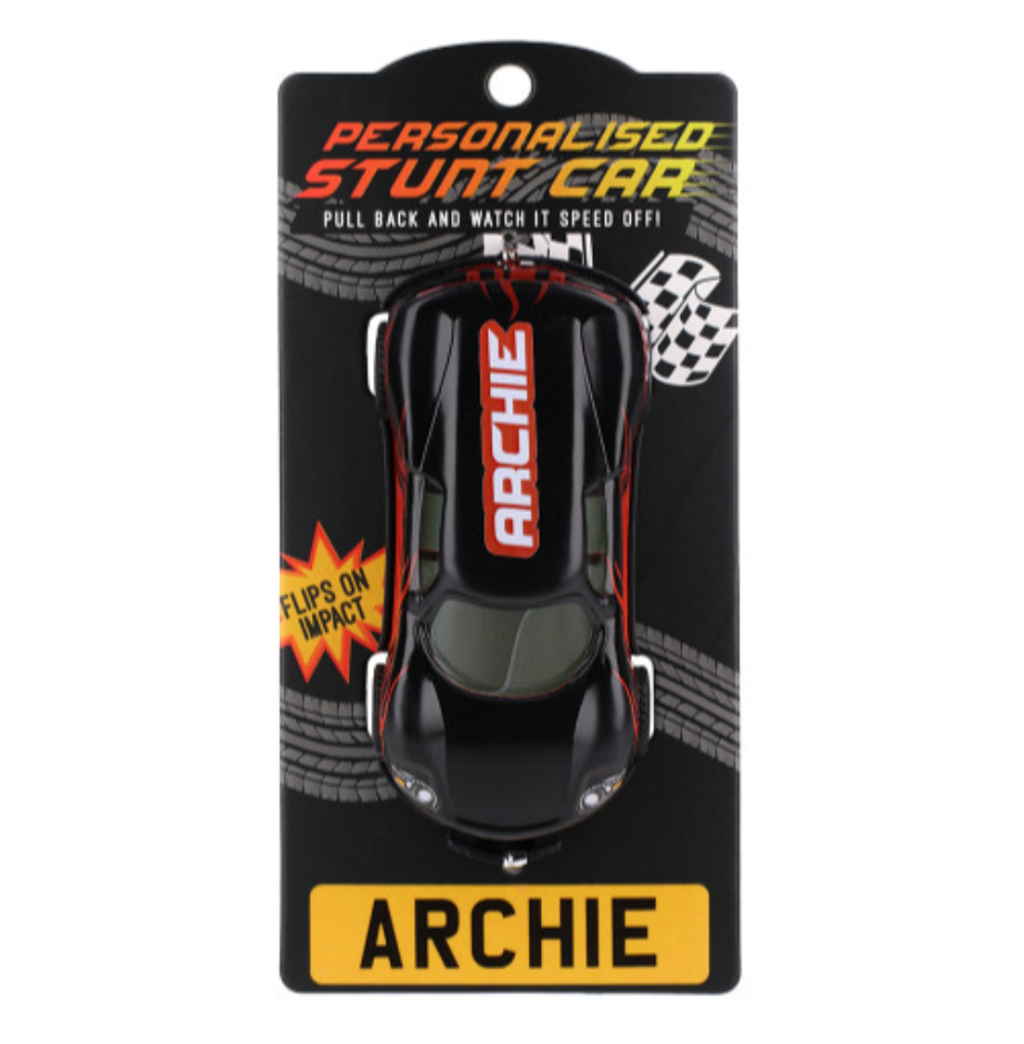 Personalised Toy Car - Names starting with A-F
