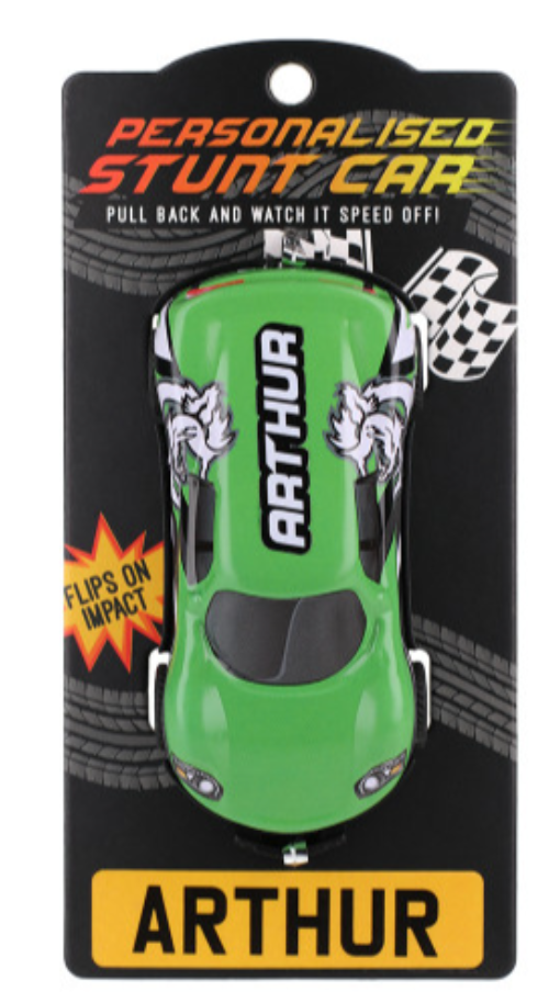 Personalised Toy Car - Names starting with A-F
