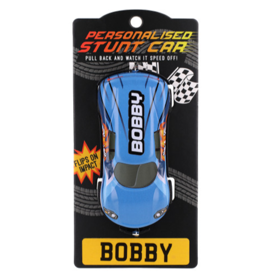 Personalised Toy Car - Names starting with A-F