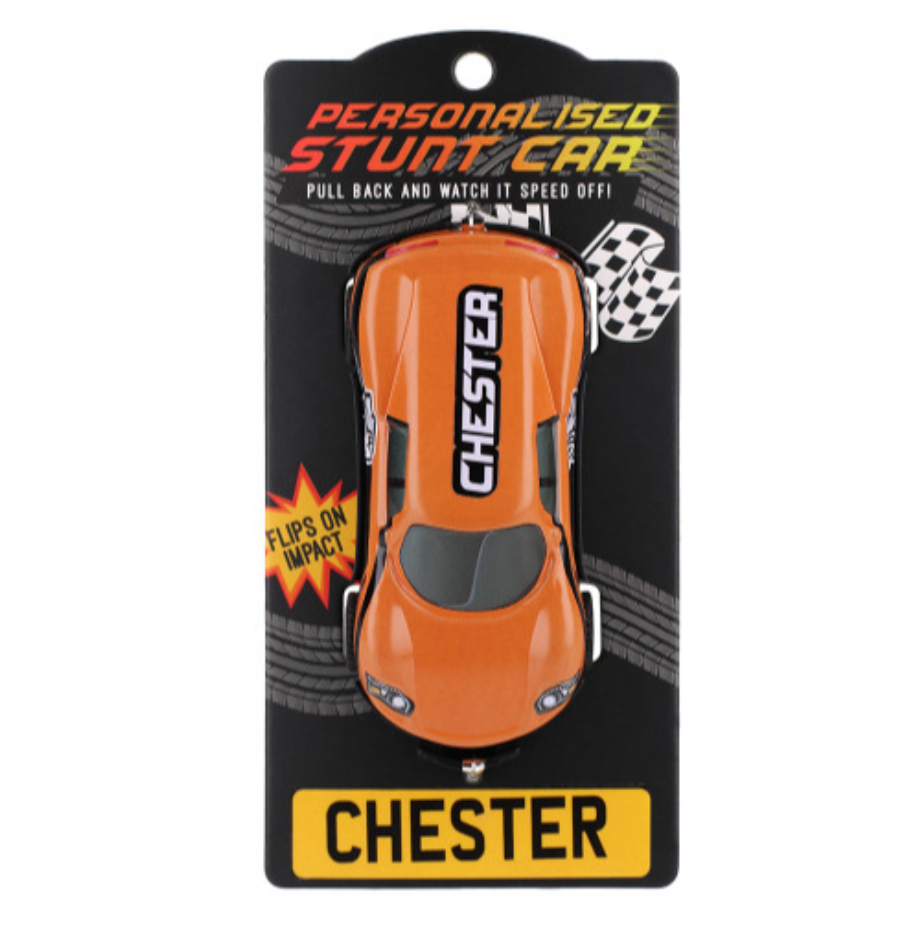 Personalised Toy Car - Names starting with A-F
