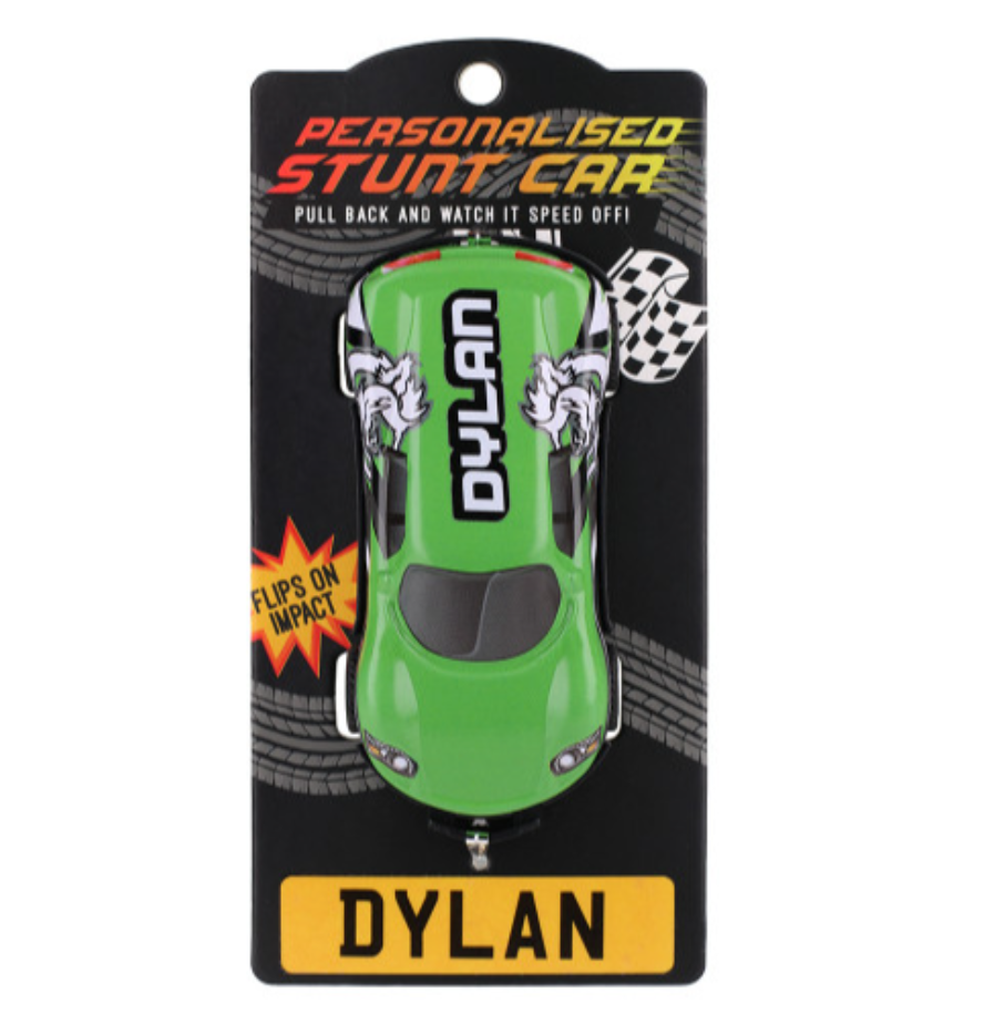 Personalised Toy Car - Names starting with A-F