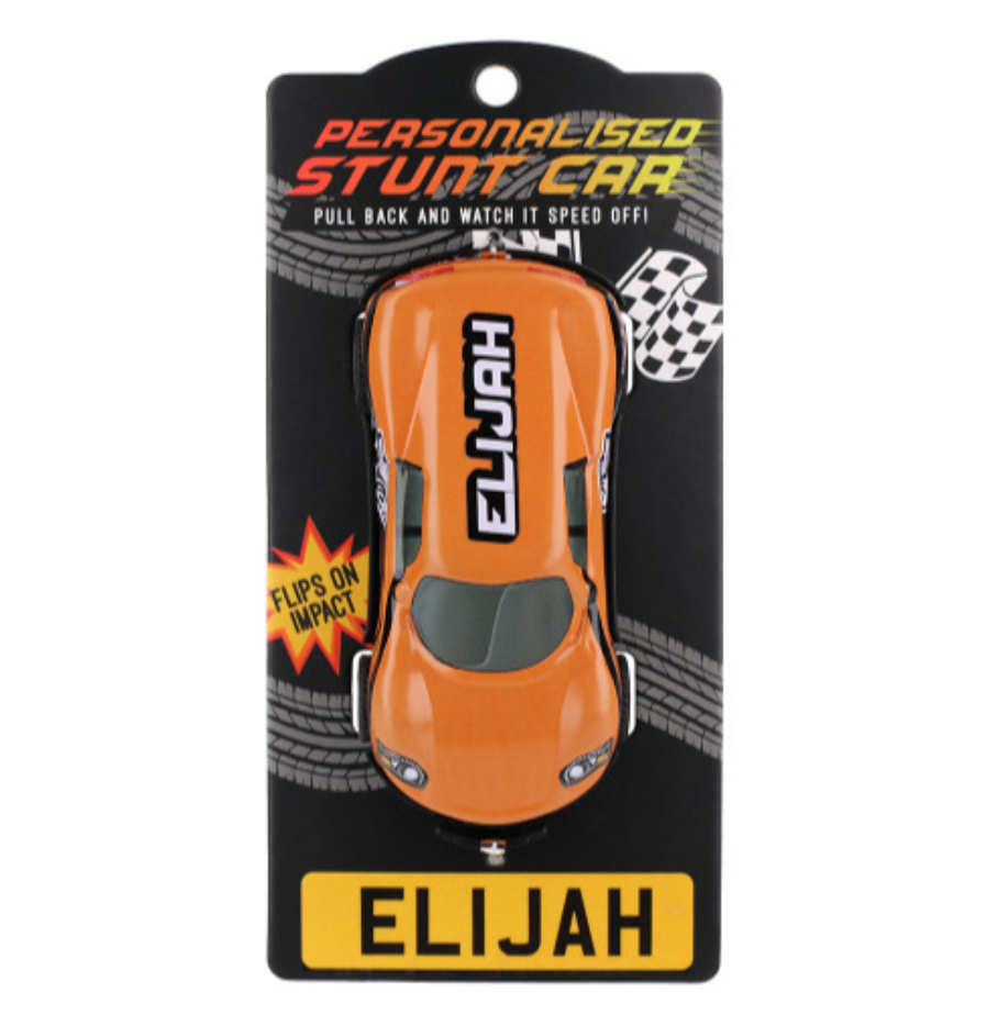 Personalised Toy Car - Names starting with A-F