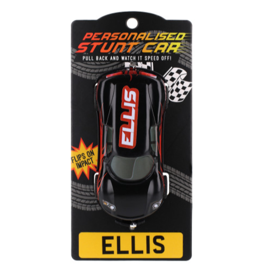 Personalised Toy Car - Names starting with A-F