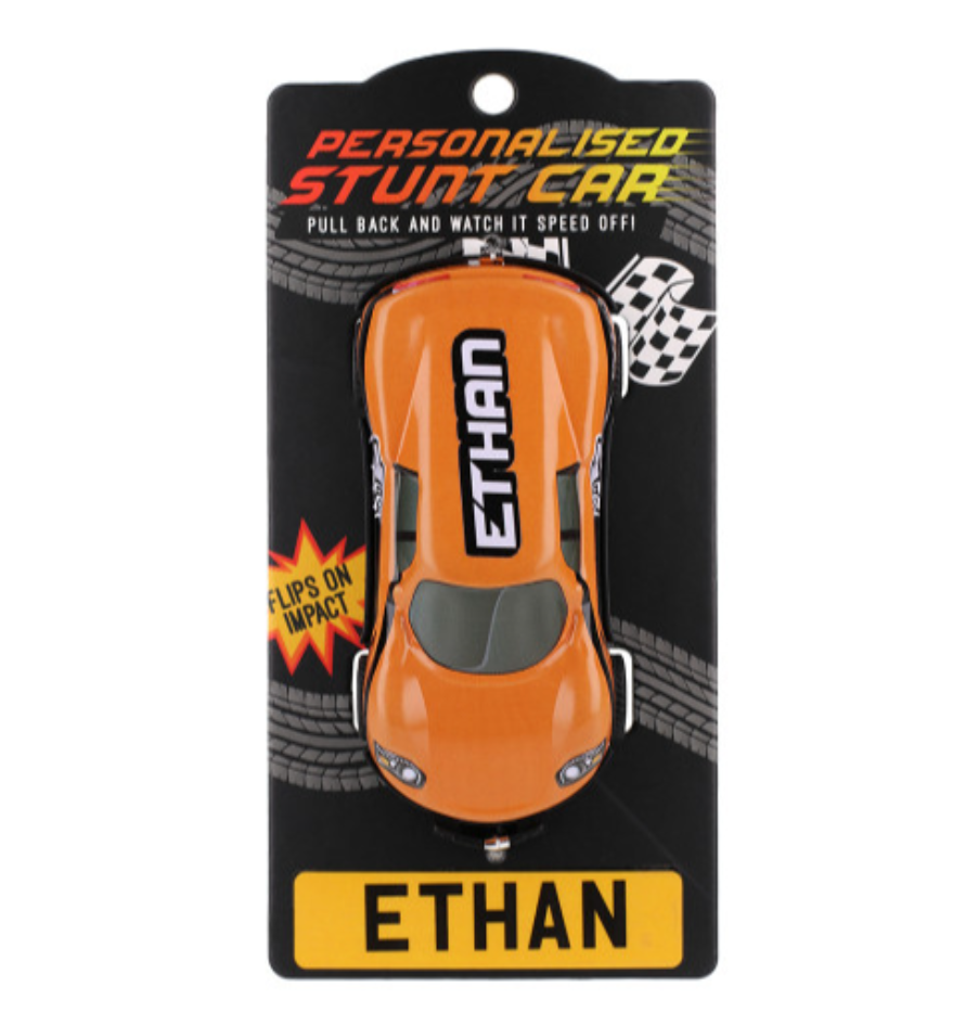Personalised Toy Car - Names starting with A-F