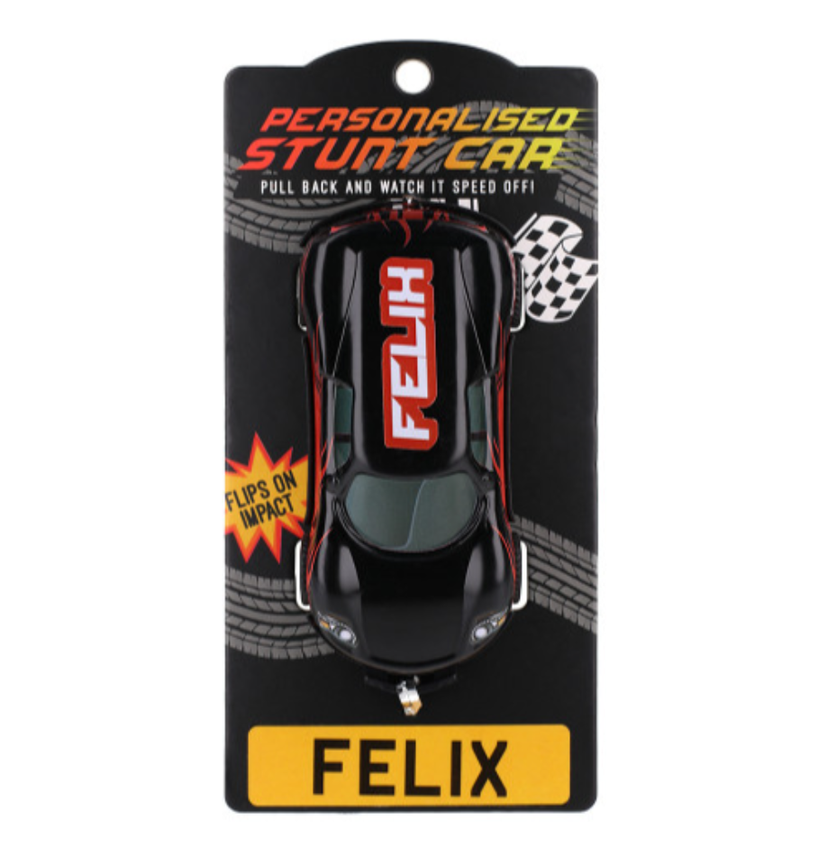 Personalised Toy Car - Names starting with A-F