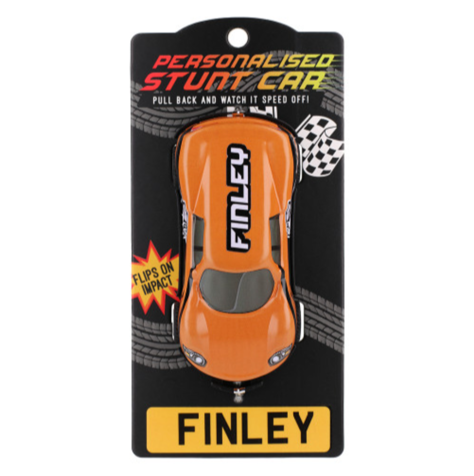 Personalised Toy Car - Names starting with A-F