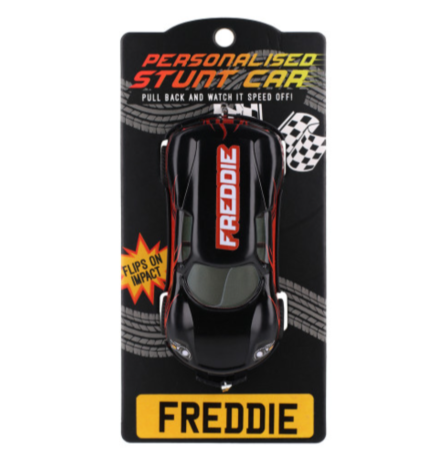 Personalised Toy Car - Names starting with A-F