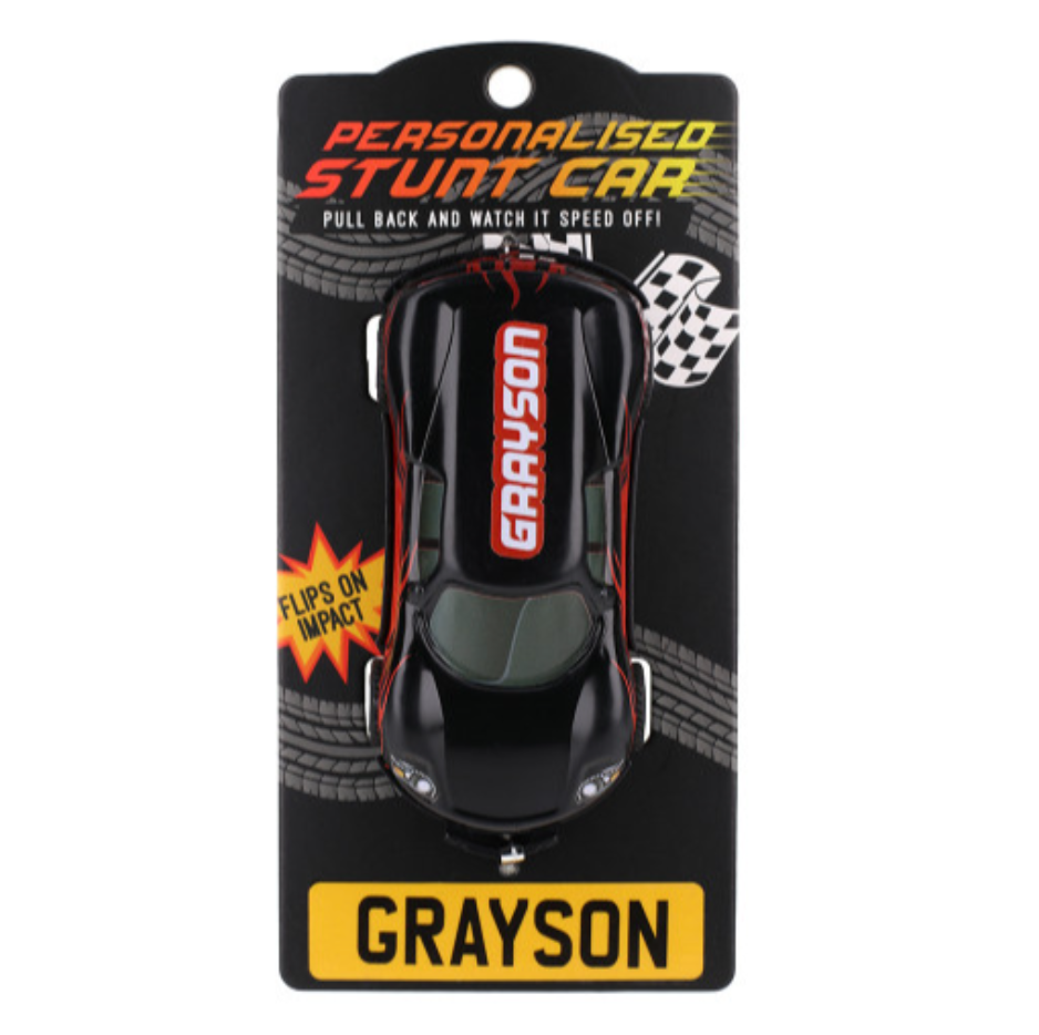 Personalised Toy Car - Names starting with G-J