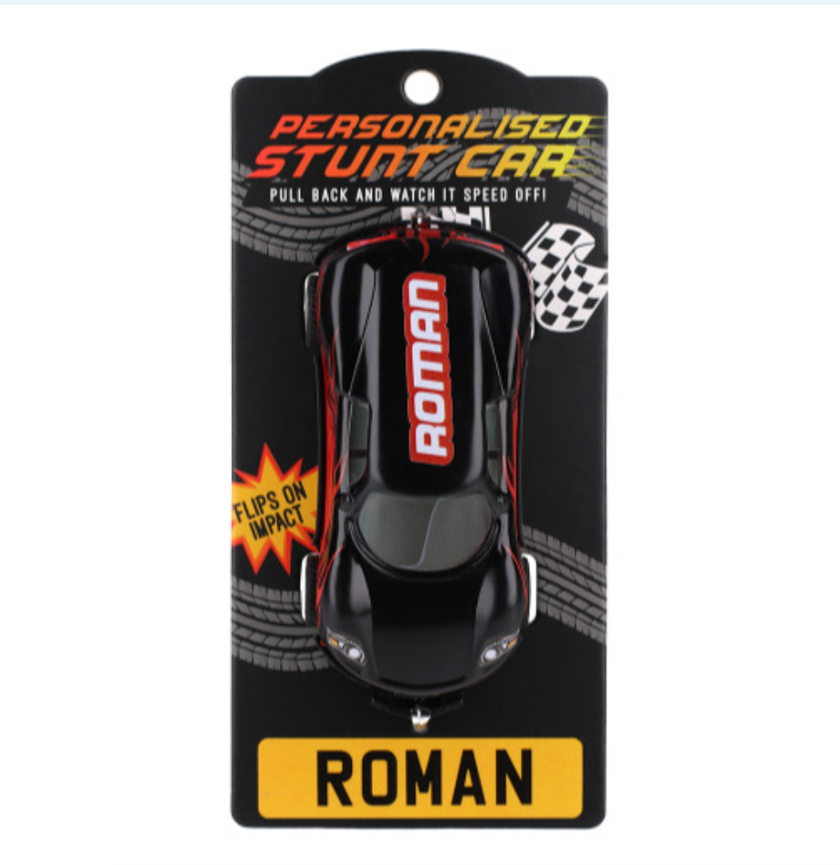 Personalised Toy Car - Names starting with R-Z