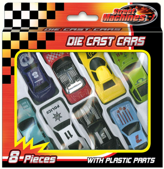 Die Cast Cars 8 Pk