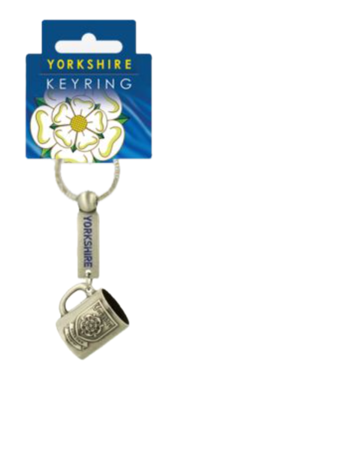 Yorkshire Metal Tankard Keyring