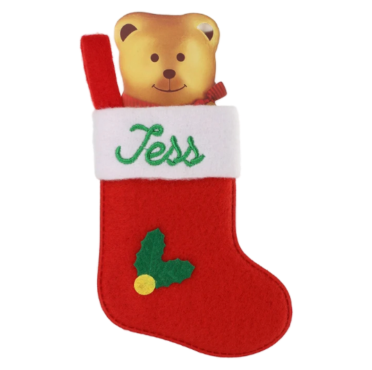 Personalised Mini Christmas Stocking - Names H-J