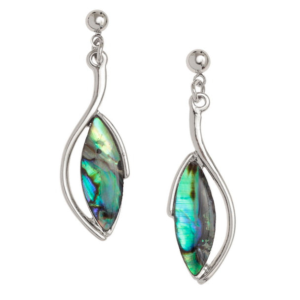 Oval drop earrings