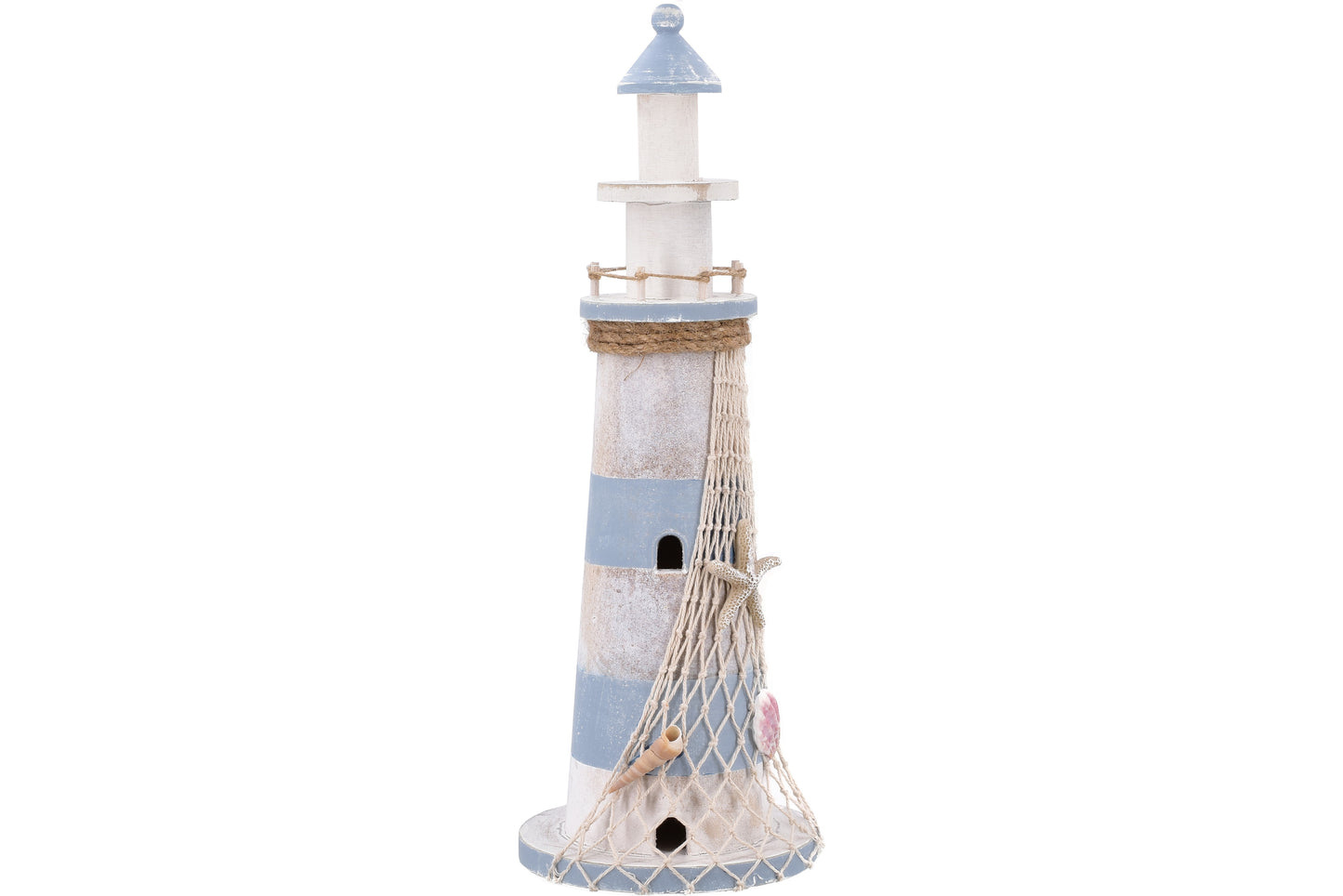 Tall Wooden Lighthouse - 40cm
