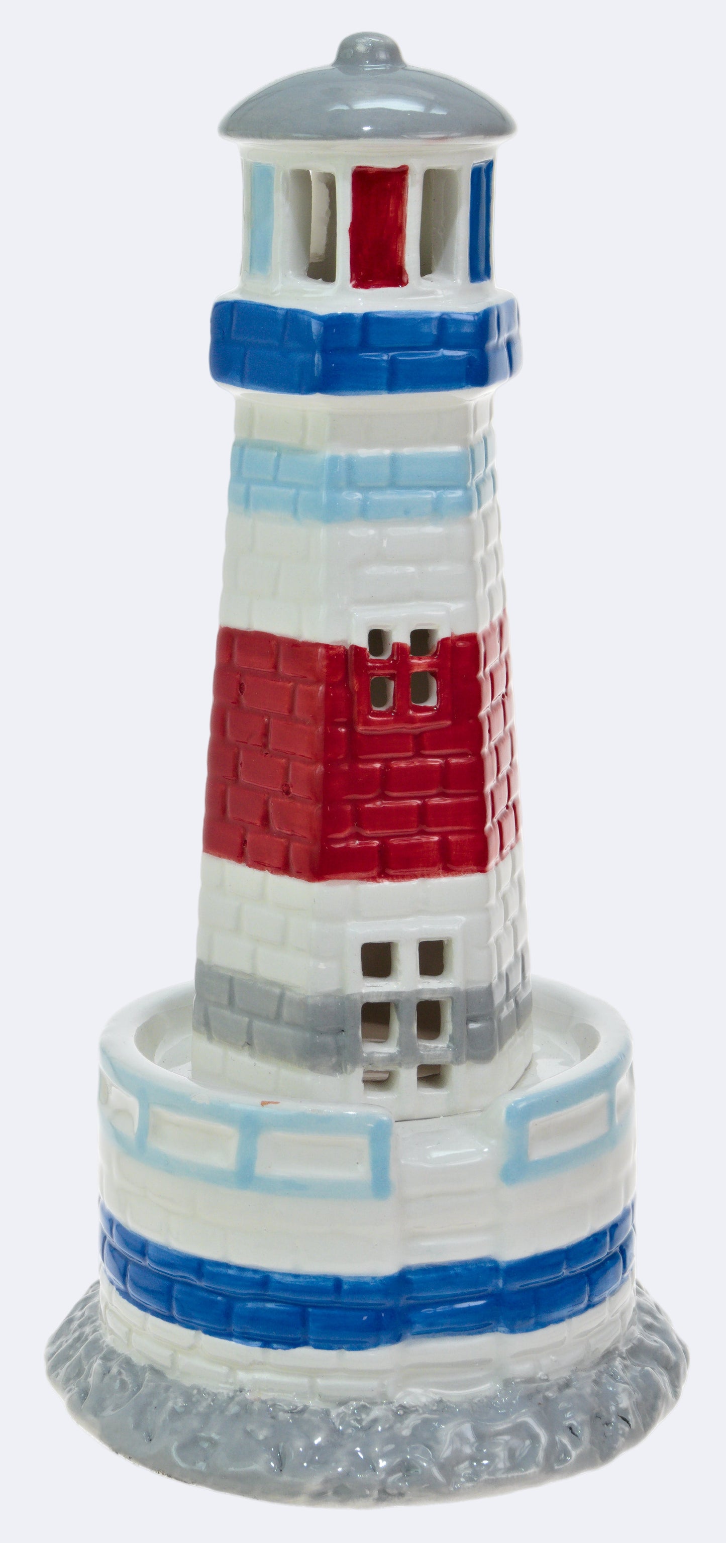Ceramic Lighthouse with LED Light - Large