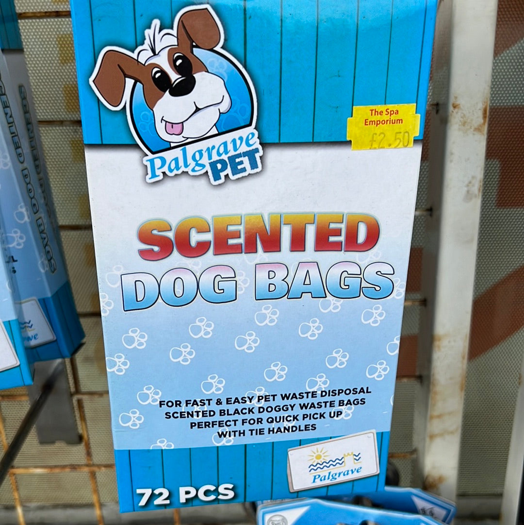 Scented dog poo bags