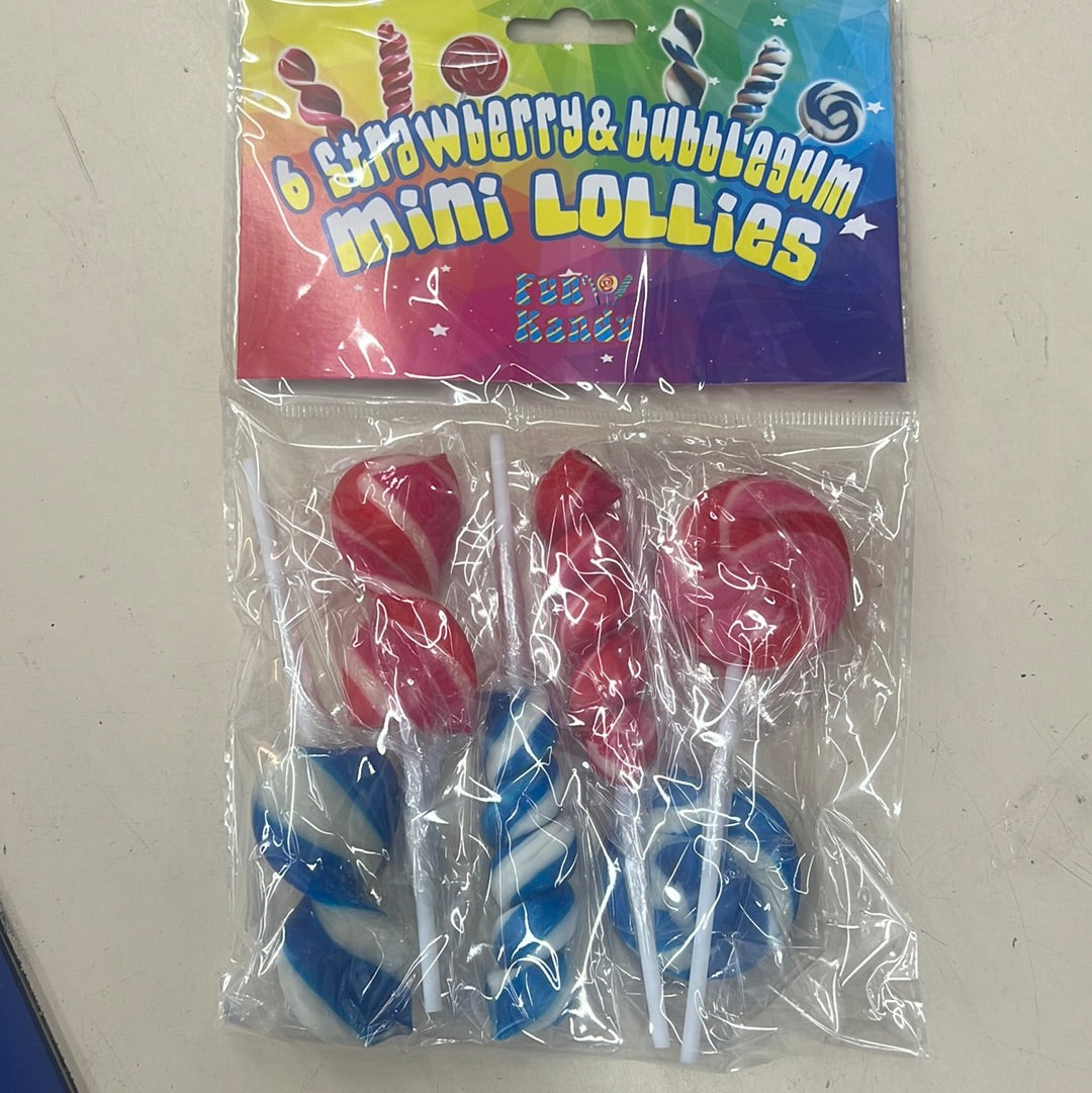 6 Mini Mixed lollies