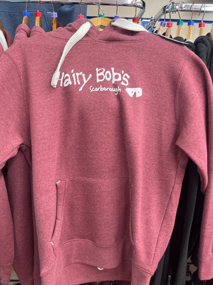 Hairy Bob's Hoodie ~ Wine Melange