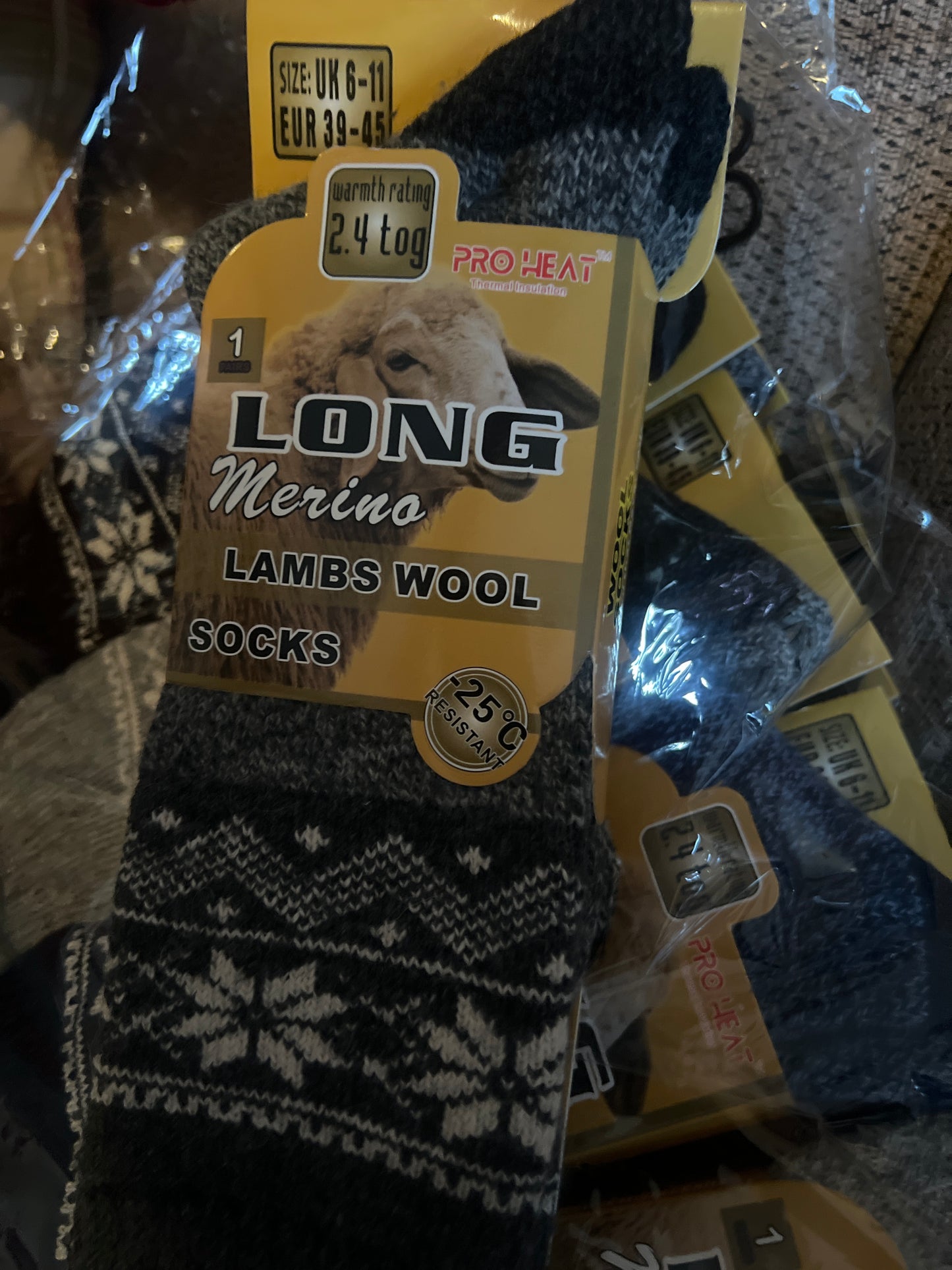 Lambs Wool Winter Socks Men’s