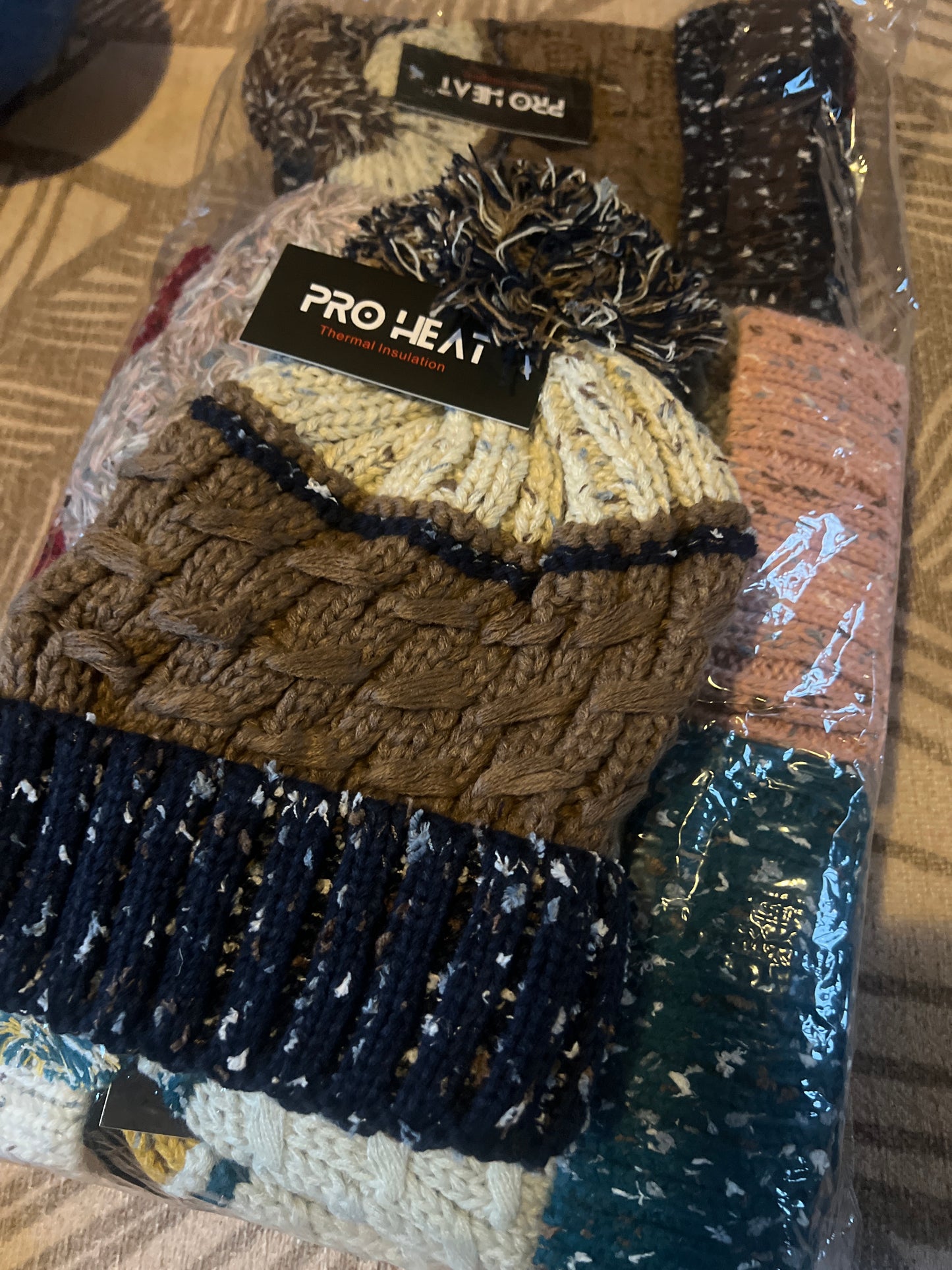 Fleece Lined Bobble Hat - Adult