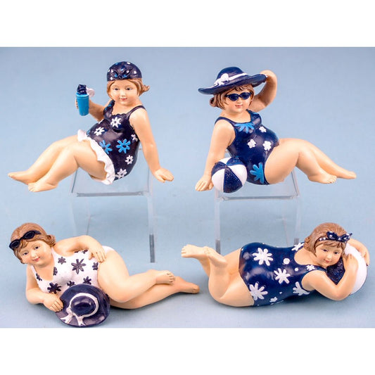 Beach Beauties Relaxing, 9.5cm, 4 assorted