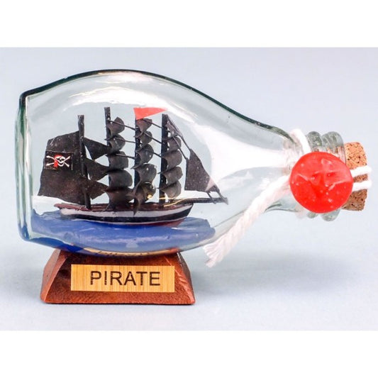 Pirate Ship in Mini Dimple Bottle