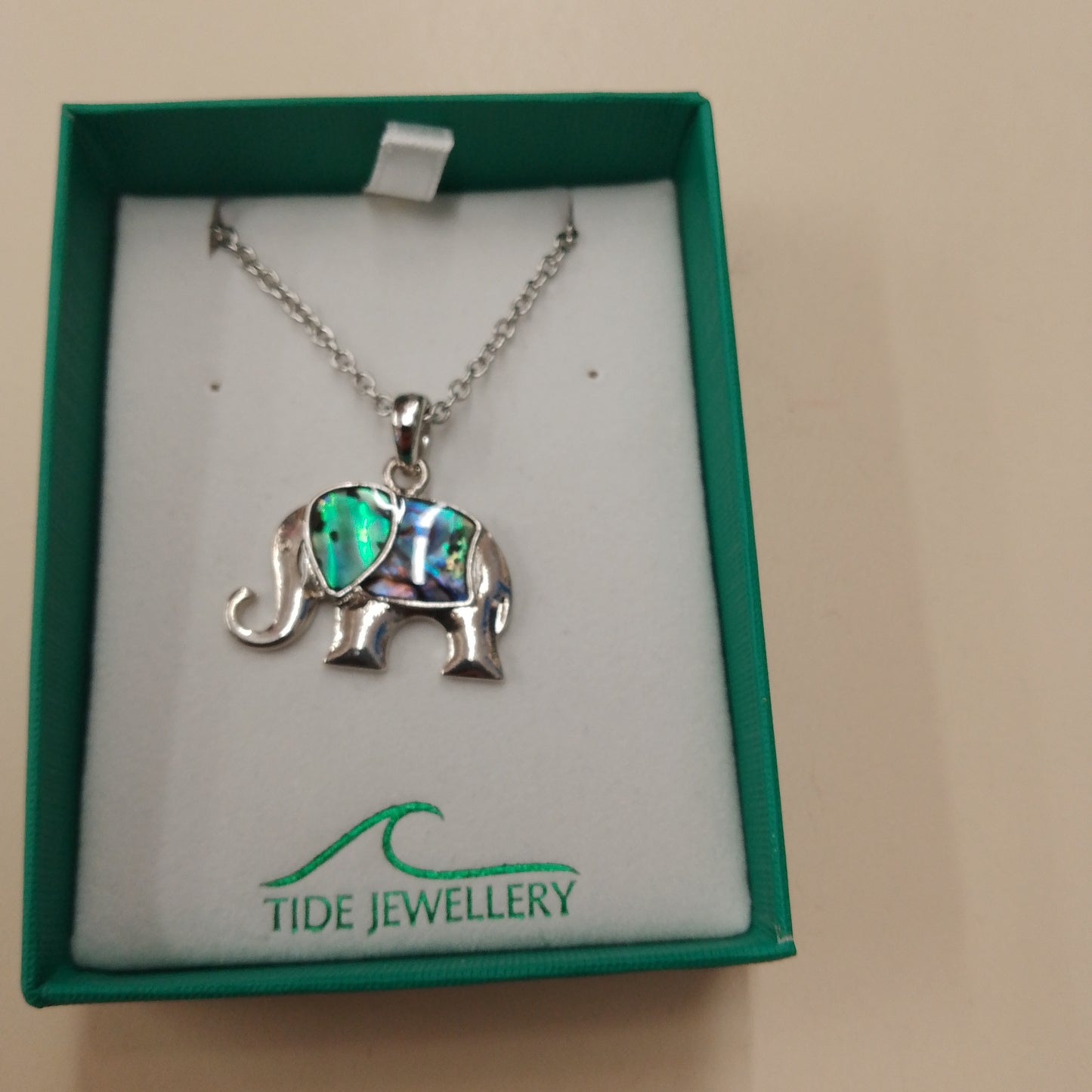 Stylised elephant necklace