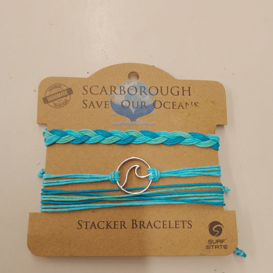 Save ocean bracelet set