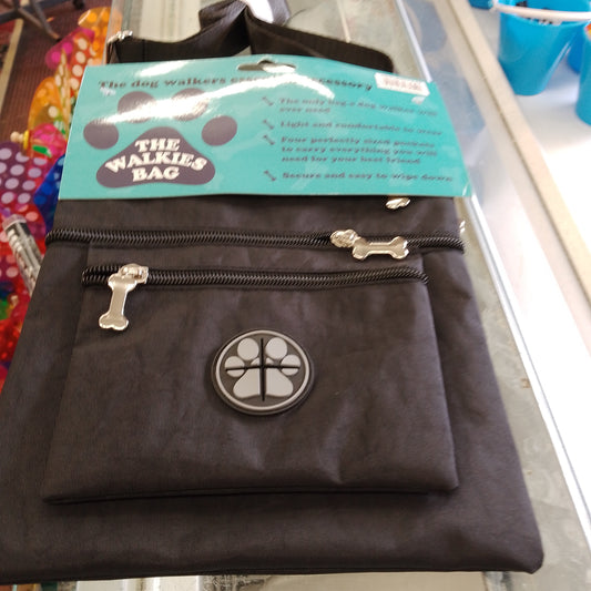 Dog walk bag black