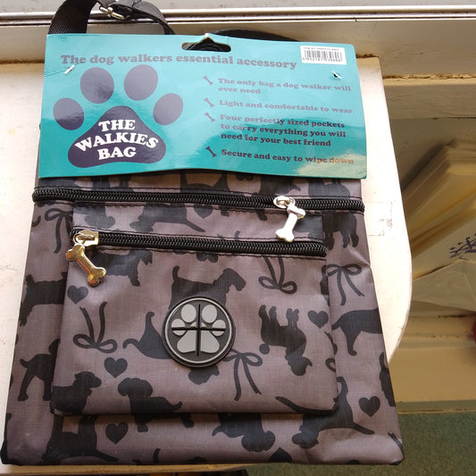 Dog walk bag grey
